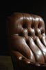 Handsome Early 20th Century Leather Library Armchair.