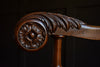 Pair of Impressive Carved Walnut Carolean style Armchairs. Upholstery Inclusive.