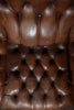 Handsome Early 20th Century Leather Library Armchair.