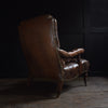 Handsome Early 20th Century Leather Library Armchair.