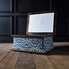 Exceptional 19th Century English Upholstered Rosewood Ottoman.