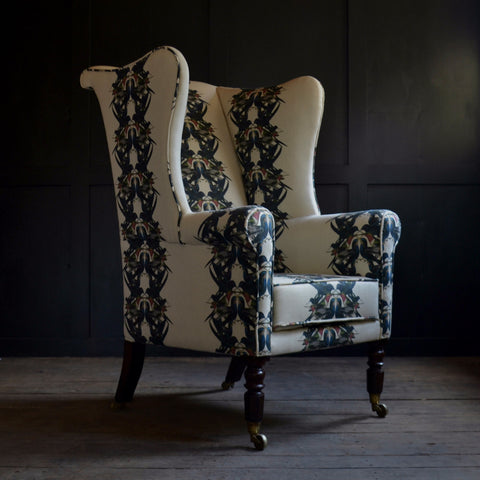 A Fine George IV Regency Wing Armchair, Circa 1820 -