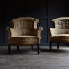 Pair of 19th Century French "Chapeau de Gendarme" Armchairs. Upholstery Inclusive.