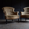 Pair of 19th Century French "Chapeau de Gendarme" Armchairs. Upholstery Inclusive.