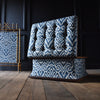 Exceptional 19th Century English Upholstered Rosewood Ottoman.