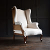 Excellent Shaped English 19th Century Wing Armchair, Upholstery Inclusive.