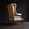 Excellent Shaped English 19th Century Wing Armchair, Upholstery Inclusive.