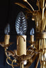 Beautiful Mid Century French Gilt Sheaf of Wheat Chandelier.