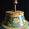 19th Century Majolica Apothecary Vase Lamp.