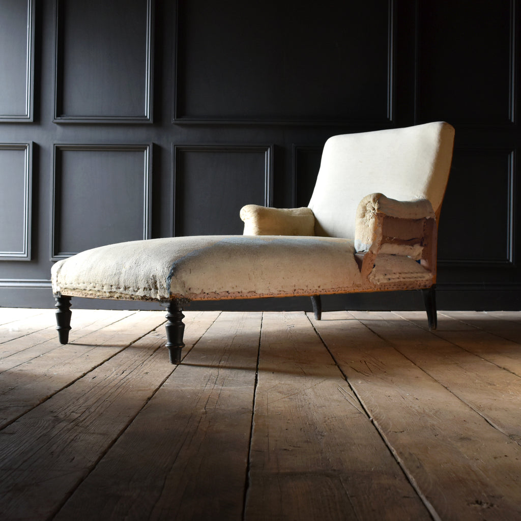 19th Century Napoleon III French Chaise longue. Upholstery Inclusive