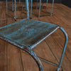A Set Of Six Mid-Century Bistro Stacking Chairs