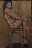 Interesting French Study of a Nude, Early 20th Century, Double sided.