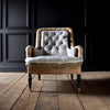 Napoleon III Fully Buttoned Roll Edged Armchair. Upholstery Inclusive