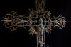 19th Century decorative Iron cross of St Therese of the Roses.
