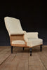 19th Century French Armchair with Fitting Footstool. Upholstery Inclusive.