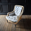 Napoleon III Fully Buttoned Roll Edged Armchair. Upholstery Inclusive