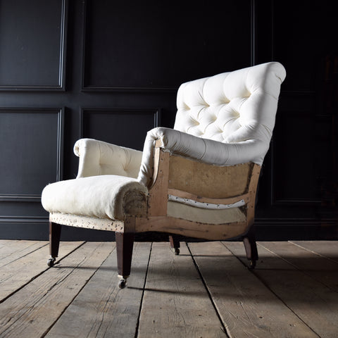 Smart English Country House Armchair, Upholstery Inclusive.