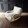 Deep Seated English Armchair in the Manner of Howard. Circa 1900-1920. Upholstery Inclusive