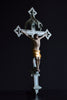 Early 19th century French Gothic Cross with Carved Christ.