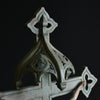 Early 19th century French Gothic Cross with Carved Christ.