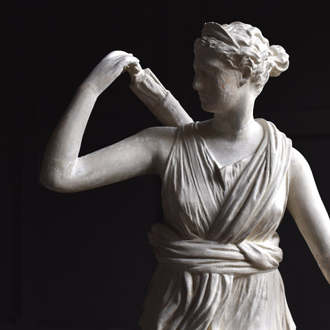 19th Century Plaster Statue of Diana of Versailles.