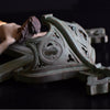 Early 19th century French Gothic Cross with Carved Christ.