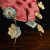 Charming 19th Century French Silk Marriage Cushion.