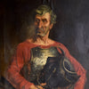 Impressive 19th Century Near Life-Size Painting of a French Knight.