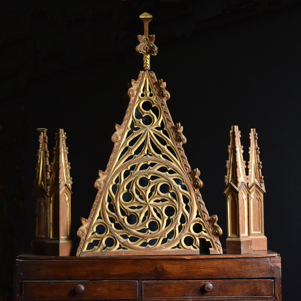 Late 19th Century Spanish Architectural Carved Church Spire.