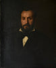 A Fine Oil Portrait Study of a Bearded Gentleman by Émile Carolus Leclercq  1829-1907.