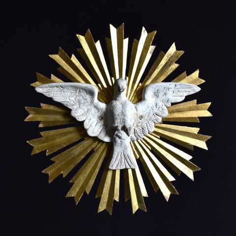 Early 20th Century Holy Spirit Dove Burst Alter Piece.