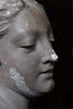 Beautiful French Cast Plaster Bust Mould of a Woman.