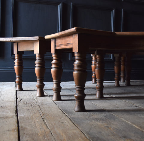 19th Century Country House Bay Widow Seats.