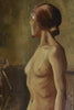 A pair of Male and Female Nude Studies. English School Royal Academy. Circa 1940-50