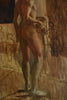 A pair of Male and Female Nude Studies. English School Royal Academy. Circa 1940-50