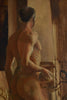 A pair of Male and Female Nude Studies. English School Royal Academy. Circa 1940-50