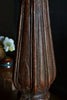 18th Century Flutted Hardwood Candlestick 'SOLD'