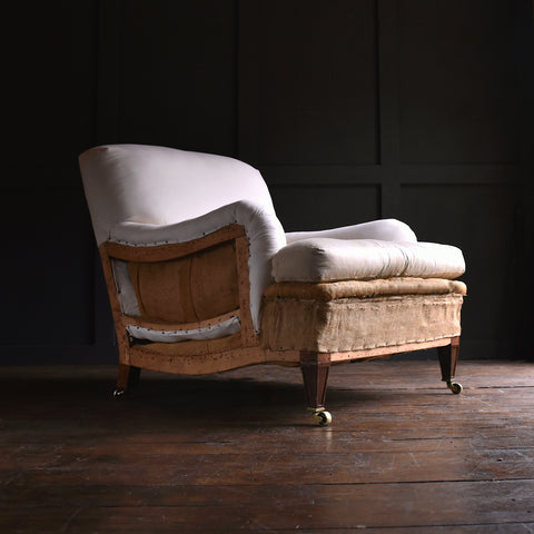 Early 20th Century Bridgewater Style Armchair by William Birch. Upholstery Inclusive.