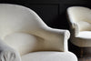 Pair of Upholstered French Napoleon III Style Crapaud Armchairs.
