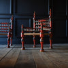 Pair of Decorative Painted Punjabi Armchairs.