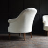 Pair of Upholstered French Napoleon III Style Crapaud Armchairs.
