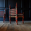 Pair of Decorative Painted Punjabi Armchairs.