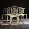 Set of Six Louis XVI Revival Painted Dining Chairs.