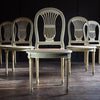 Set of Six Louis XVI Revival Painted Dining Chairs.