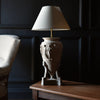 French Classical Figural Plaster Vase Lamp. Circa 1900.