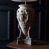 French Classical Figural Plaster Vase Lamp. Circa 1900.