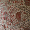 Mounted Hand Embroidered Pomegranate Uzbek Suzani.