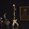 18th century Italian Gilt Wood Baroque Candlestick.