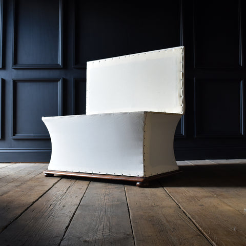 19th Century English Ottoman. Upholstery Inclusive.