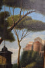 Six Fold Dressing Screen/Wall Art Oil Painting of a Italian Landscape.